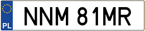 Trailer License Plate